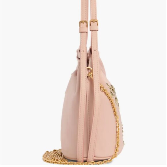 MCM Pink and Gold Bucket Bag - Picture 8 of 10